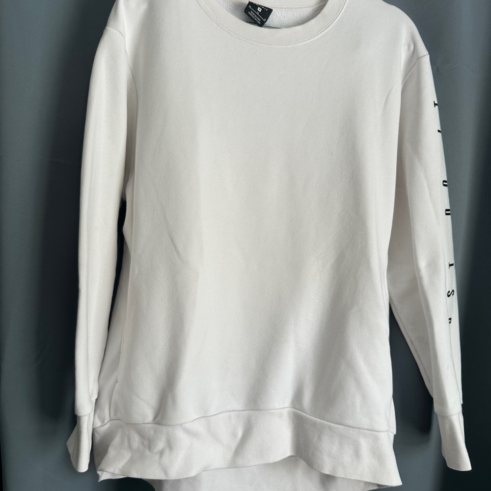 Nike White Long Sleeve Sweatshirt